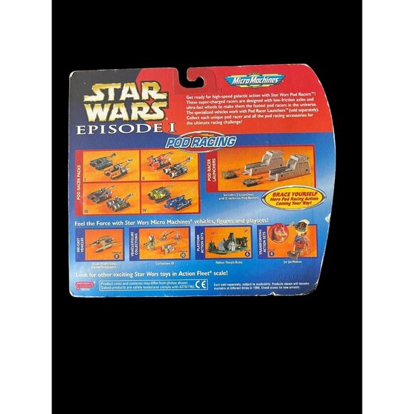 Star Wars Micro Machines Pod Racer Pack III by Galoob 1996 - Picture 2 of 2